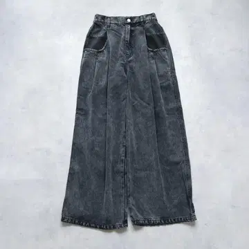 시뇽 턱 포켓 데님 블랙 2025