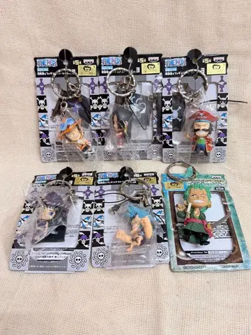 원피스 연결 가능한 해적기 & 피규어 스트랩 3종 총 5종 덤 포함