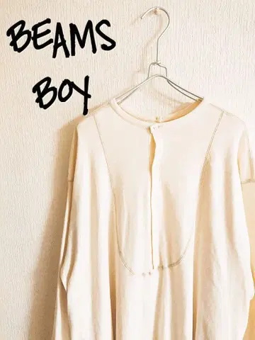 D221211 BEAMS BOY 리브 유로 빈티지 원피스