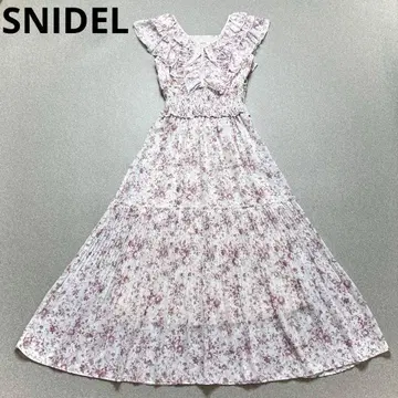 SNIDEL Sustainable 플리츠 프릴 원피스