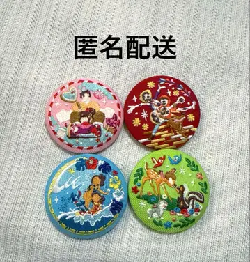 새상품 디즈니 자수 캔뱃지 디즈니 캐릭터 비스킷 2 4종 세트 2