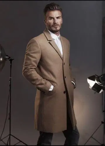 베컴 모델 H&M 체스터 코트