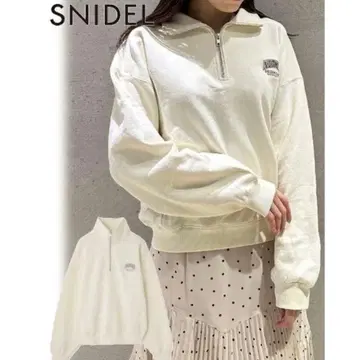 SNIDEL 스나이델 NUTMEG 하프 지퍼 트레이닝복 맨투맨