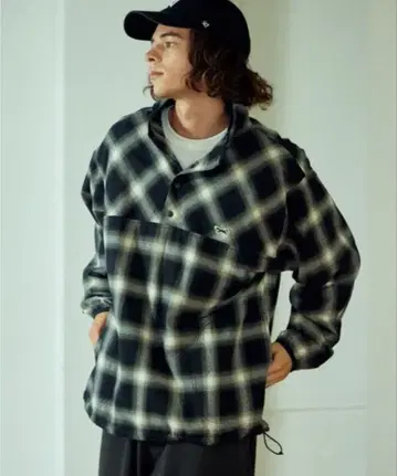 프릭스스토어 별주 플란넬 옴브레 체크 셔츠 풀오버