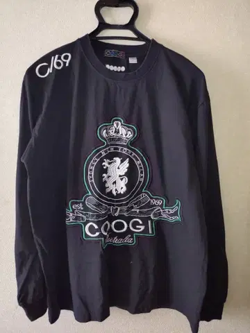 COOGI 롱T 블랙 XL 사이즈