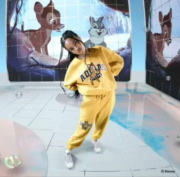 [ 미사용 새상품 ] adidas Disney 콜라보 밤비 스웨트 팬츠