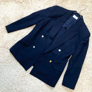 [고품질] Aylesbury 도쿄 스타일 네이비 더블 자켓 일본제