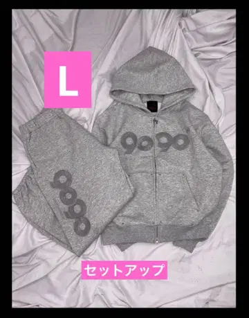 9090 Girl OG 로고 집 후디 셋업 L 사이즈