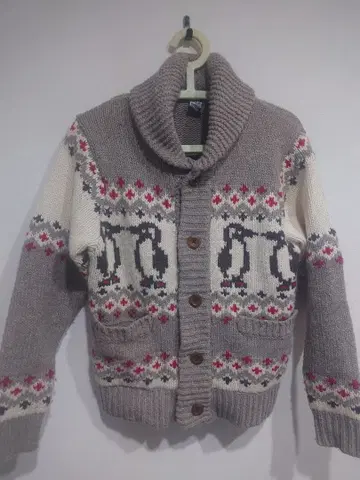 CHUMS 펭귄 패턴 스웨터 L 사이즈