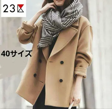 23구 소프트 멜톤 P 코트 피코트