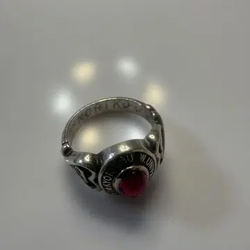 NORIKO 실버 925 빨간색 돌 반지