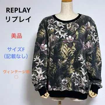 새상품급 REPLAY 리플레이 남성용 긴팔 맨투맨 사이즈 F 빈티지 느낌