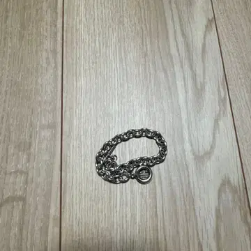 HUF 실버 체인 팔찌 로고 참 포함