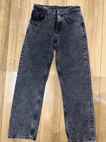 ZARA 스트레이트 데님 블랙 38