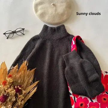 b1857* 써니클라우드 울 혼방 니트 스웨터 원피스