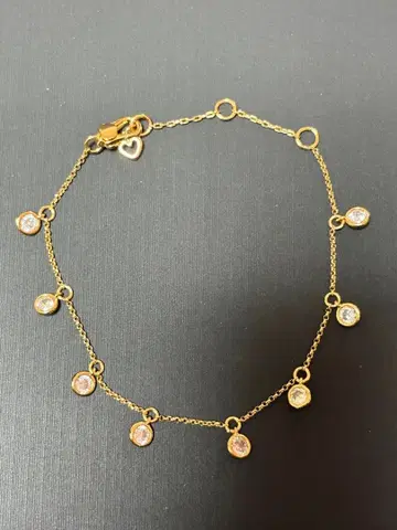 케이트 스페이드 골드 크리스탈 팔찌