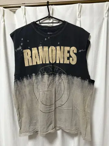 RAMONES 탱크탑 밴딩 T셔츠 L 사이즈