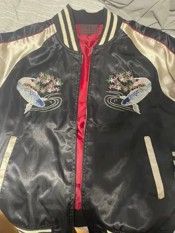 구제 스카잔 잉어 L 화려한 자수 레어