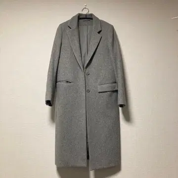 미라 오웬 울 체스터 롱 코트 그레이