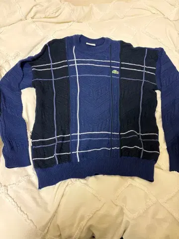 LACOSTE 체크 스웨터 니트