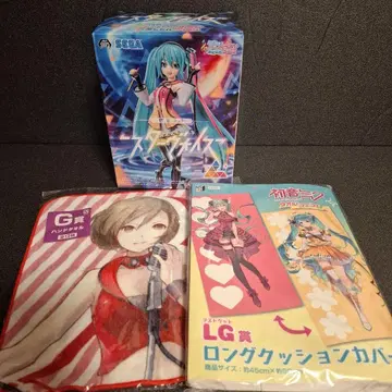 하츠네 미쿠 타월 페스티벌 LG상 롱 쿠션 커버 피규어 핸드 타월