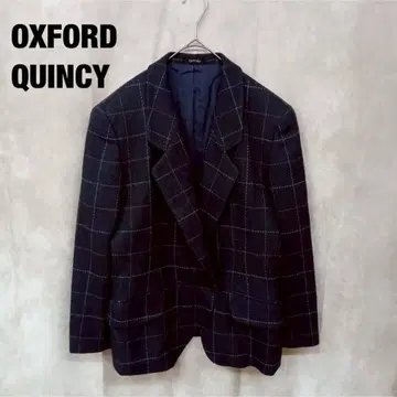 [ OXFORD QUINCY ] 테일러드 자켓/체크 무늬/레트로/울