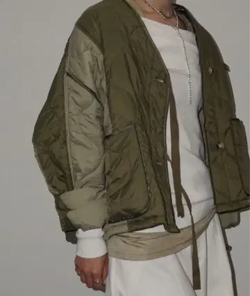 chuclla 블루종 아우터 밀리터리 라이너