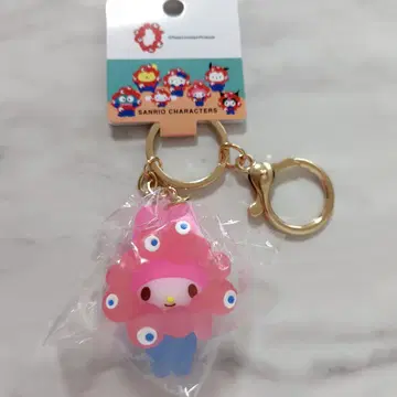 마이멜로디 산리오 미야쿠미야쿠 클리어 컬러 마스코트 키링