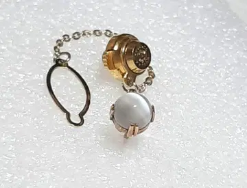 라펠 핑 브로치 K10 석 문라이트 스톤