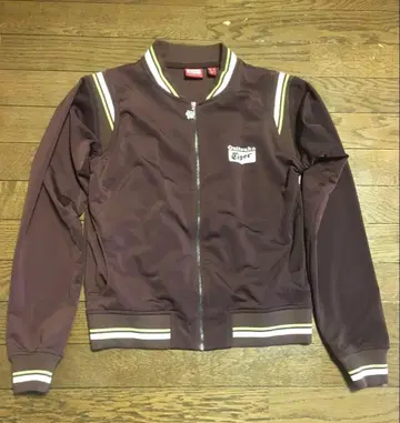 오니츠카타이거 브라운 스트라이프 자켓 L 사이즈