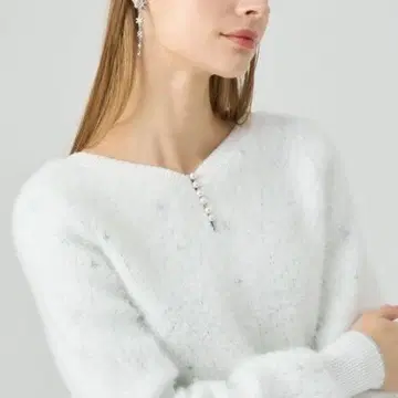 [ 새상품 ] ANAYI 아이스 크리스탈 자카드 풀오버