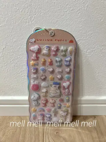 스누피 코튼 퍼프