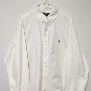 새상품급 랄프 로렌 화이트 셔츠 긴팔 화이트 옥스퍼드