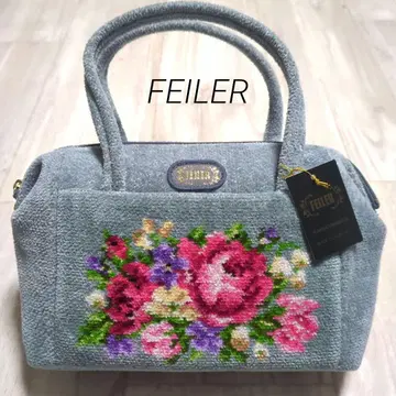 FEILER 꽃무늬 자수 핸드백