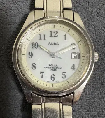 ALBA 세이코 일본제 금속 벨트 여성용 손목시계