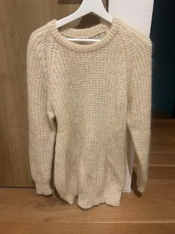 spademashu 크림 니트 스웨터 긴팔