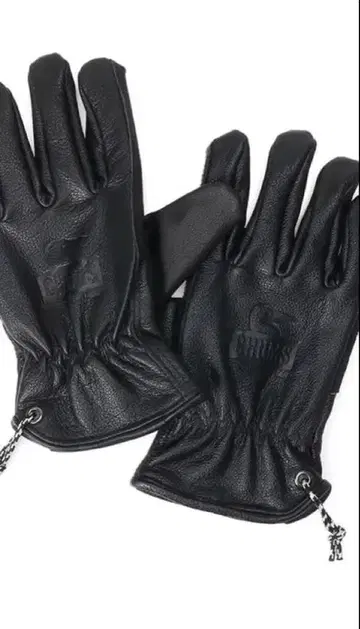 CHUMS 가죽 장갑 블랙