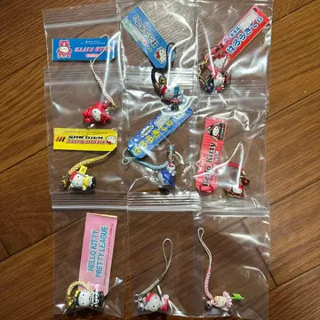 지역 한정 헬로키티 족쇄 스트랩 9개 세트