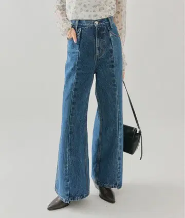 mystic 뷰티 플레어 데님 데님 팬츠 블루 mline