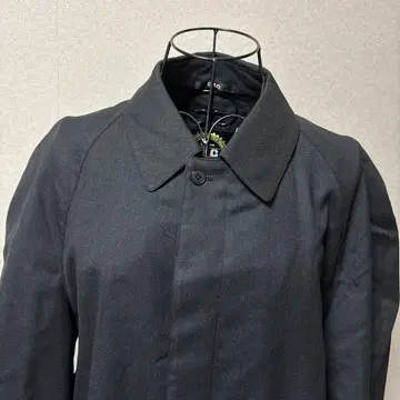 블랙 트렌치코트 롱 기장