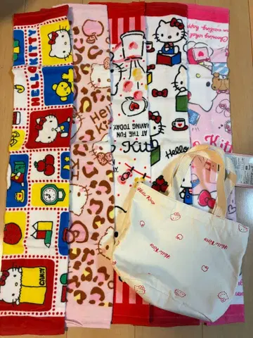 헬로키티 토트백과 페이스타월 세트 시마무라