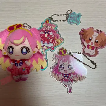 프리큐어 봉제 인형 아크릴 키링 세트