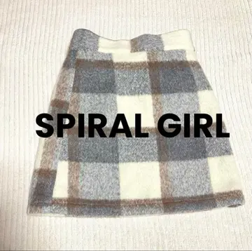 SPIRAL GIRL 스파이럴걸 체크 미니 스커트 하이웨스트