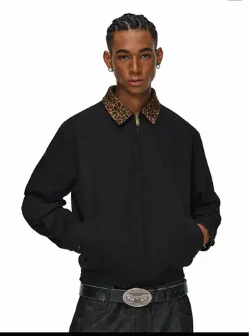 ANTIDOTE 블루종 리버서블 표범 무늬