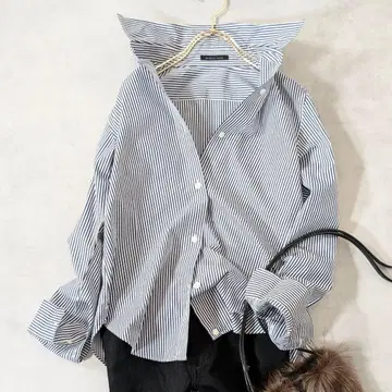 컨디션 최상 두지엠 클라세 카슈쿨 스트라이프 셔츠 2way