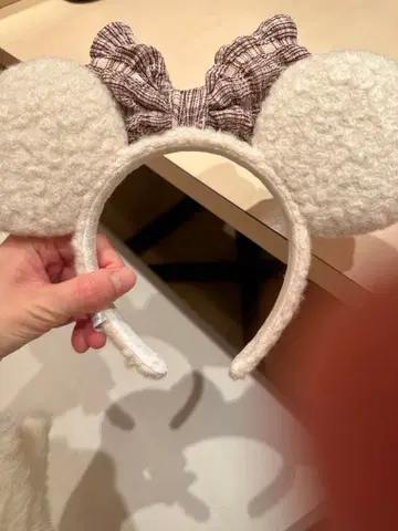 미니 귀 머리띠 리본