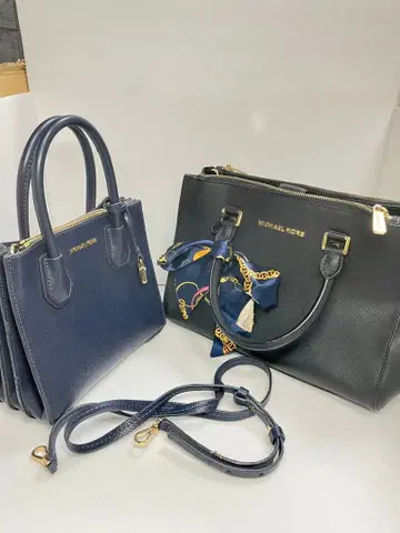 MICHAEL KORS 핸드백 2종 세트 네이비 블랙