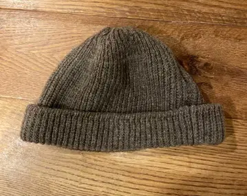 KIJIMA TAKAYUKI 브라운 니트 모자 리브