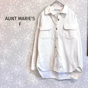 앤트마리스 코듀로이 셔츠 자켓 면 100% 화이트 긴팔 겉옷