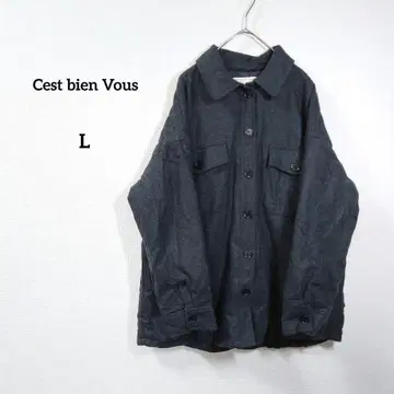 Cest bien Vous 아우터 점퍼 블루종 셔츠 L